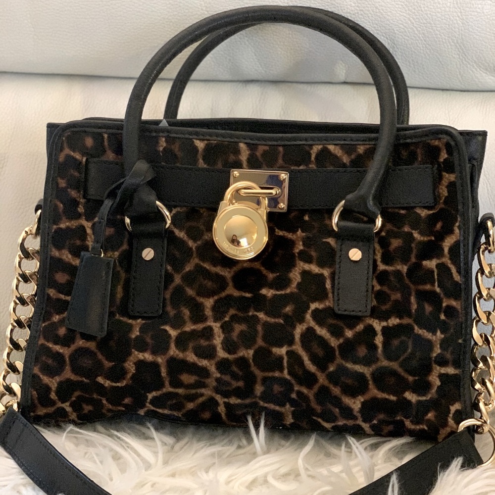 Preloved Michael Kors leopard handbag